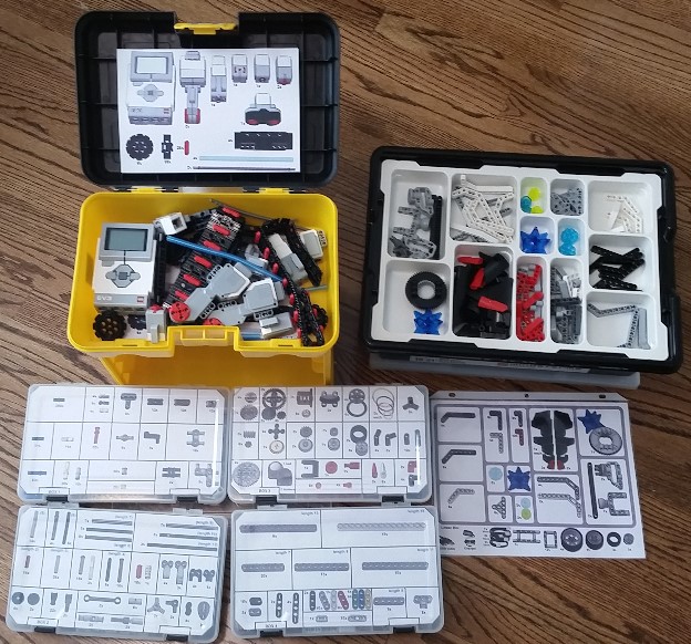 LEGO Education Core + Exapnsion Set Labels and case